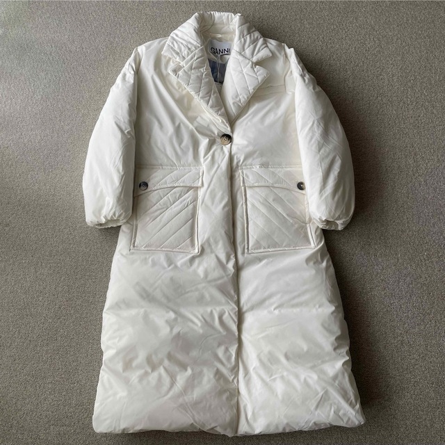 GANNI ガニー パデッド ロングコートの通販 by SS shop|ラクマ GANNI ガニー パデッド ロングコートの通販 by SS shop|ラクマ