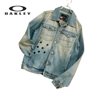 Oakley - OAKLEY  Y2K デザインデニムジャケット/ Gジャン　size M
