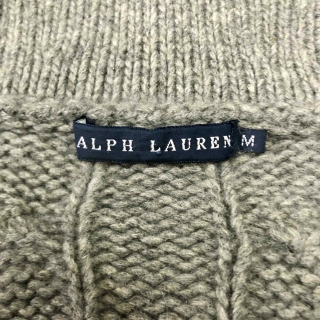 Ralph Lauren(ラルフローレン)のRALPH LAUREN【カシミヤ】ショールカラーケーブルニットカーディガン レディースのトップス(カーディガン)の商品写真