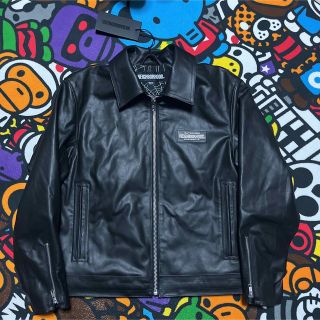 NEIGHBORHOOD - 23ss NEIGHBORHOOD LEATHER JACKET レザー M 黒の通販