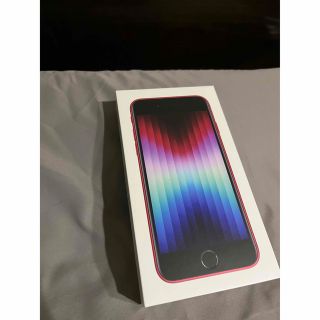 アイフォーン(iPhone)の新品未使用　iPhone SE3 64GB RED(スマートフォン本体)
