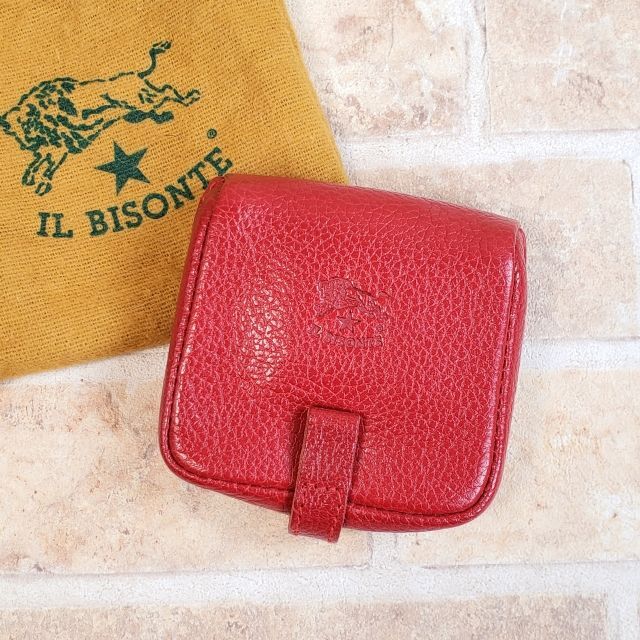 未使用！イルビゾンテIL BISONTE 長財布 赤 レザー イタリア製