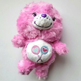 ケアベア(CareBears)の新品　ケアベア　シェアベア　ぬいぐるみ　マスコット　パープル　ハート(キャラクターグッズ)