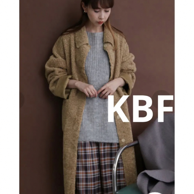 【新品】KBF クラッシュボアリバーシブルコート　キャメル | フリマアプリ ラクマ