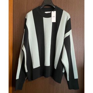 マルタンマルジェラ(Maison Martin Margiela)のM新品 AMI Paris ストライプ オーバーサイズ ニット セーター アミ(ニット/セーター)