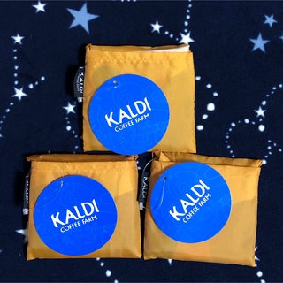 カルディ(KALDI)の★未開封★カルディ　非売品　ミニエコバッグ　3個セット　伝説　レジ袋型バッグ(エコバッグ)
