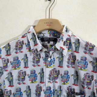 美品】コムデギャルソンオムドゥ ロボット柄シャツ-
