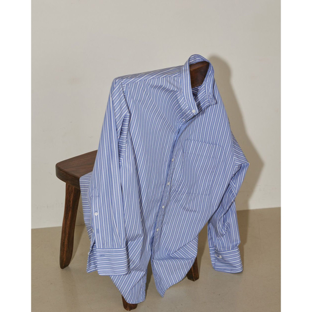 ライフズ★新品未使用★TODAYFUL Stripe Over Shirts サックス