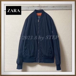 ザラ(ZARA)のw96 ザラ MA-1ブルゾン フライトジャケット スタジャン中綿ジャケット L(フライトジャケット)