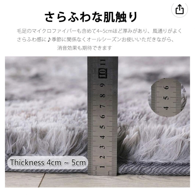 新品　洗えるラグマット　80cm✖️160cm ダークグレー　シンプルモダン インテリア/住まい/日用品のラグ/カーペット/マット(ラグ)の商品写真