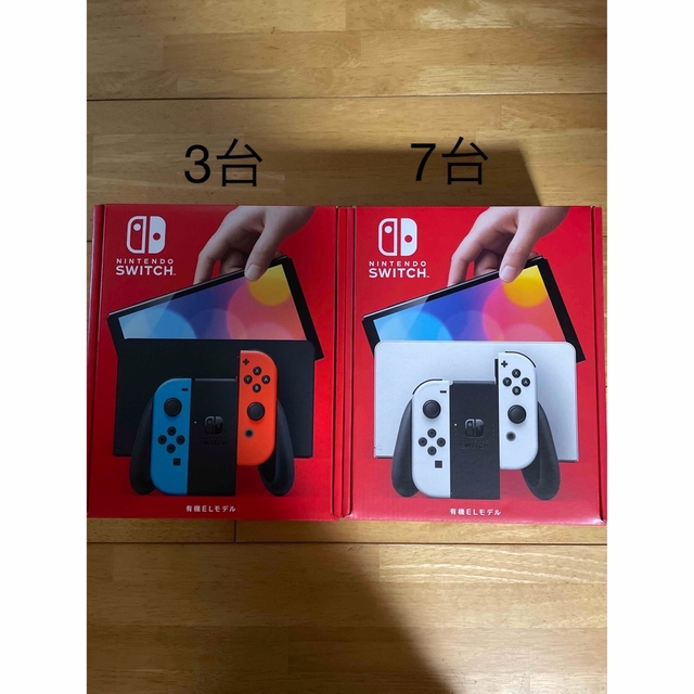 Nintendo Switch　有機EL　ネオン×3 ホワイト×3