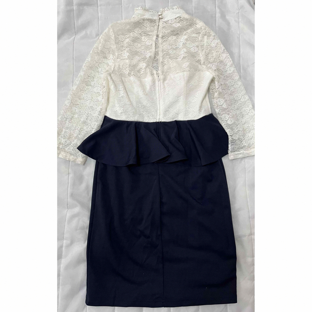 dazzy store(デイジーストア)のdazzy🎀レース袖ハイネックペプラムタイトミニドレス レディースのフォーマル/ドレス(ナイトドレス)の商品写真