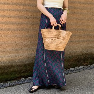 トゥデイフル(TODAYFUL)のGeometric Piping Skirt(ロングスカート)