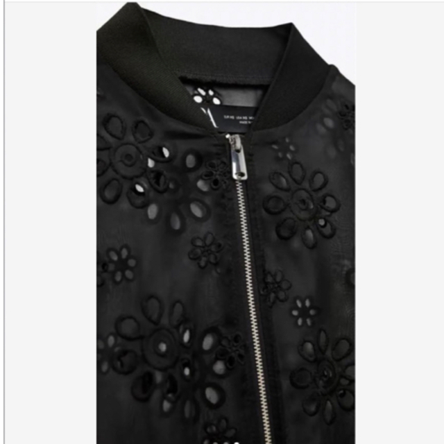 男女兼用 ZARA オーガンザボンバージャケット 新品未使用タグ付き