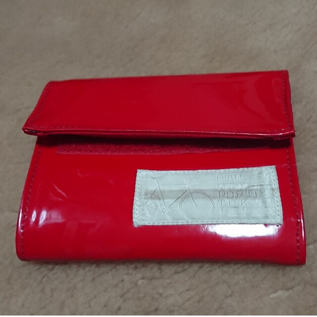 STUSSY(ステューシー)の希少 PORTER×STUSSY エナメル 財布 赤 メンズのファッション小物(折り財布)の商品写真