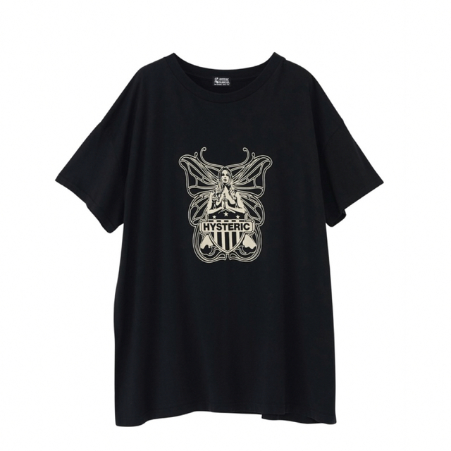 ヒステリックグラマー　BUTTERFLY オーバーサイズTシャツ