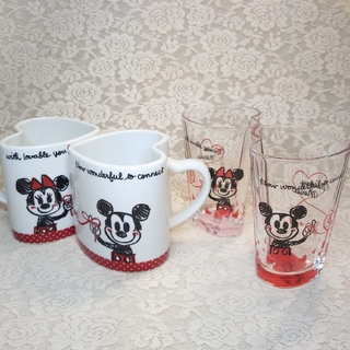 ディズニー(Disney)の【Disney】Sango ペアマグカップ ミッキー&ミニー　ペアグラス(グラス/カップ)