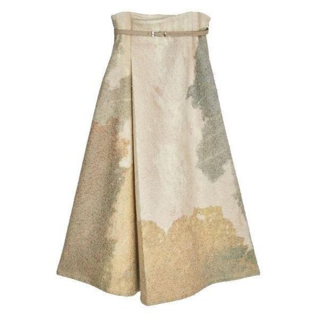 Ameri☆ ANDREA ABSTRACT PAINT SKIRT M-