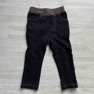 シマムラ(しまむら)のストレッチパンツ 黒 80 タグ取れそうです 色あせあり(パンツ)