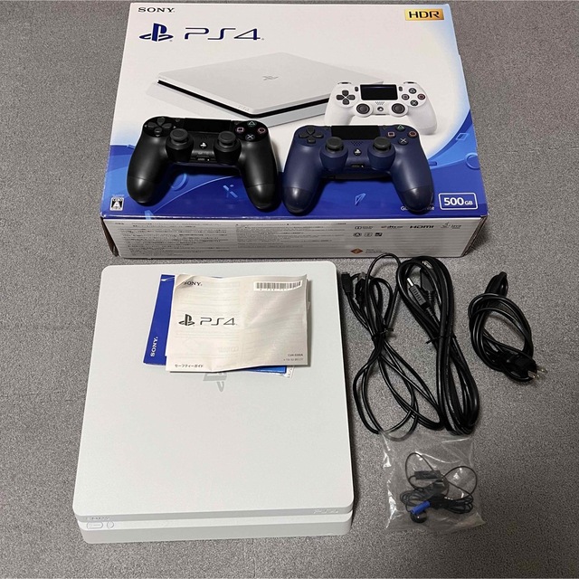 PlayStation4(プレイステーション4)のSONY PlayStation4 本体 CUH-2200AB01（500GB） エンタメ/ホビーのゲームソフト/ゲーム機本体(家庭用ゲーム機本体)の商品写真