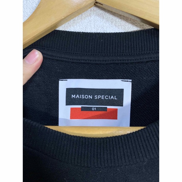 MAISON SPECIAL(メゾンスペシャル)のmaison special アラスカ刺繍プライムオーバースウェット メンズのトップス(スウェット)の商品写真