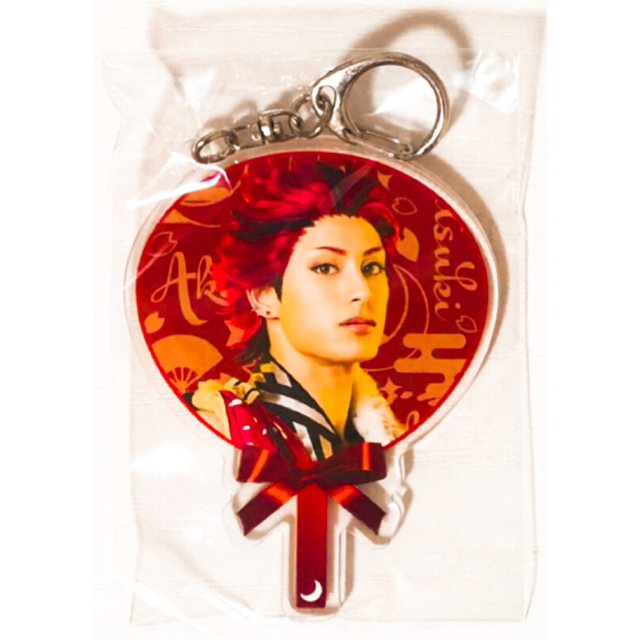 【人気急上昇】 新品☆あんステDR【紅月】タワレコ☆ミニうちわ型キーホルダー キーホルダー・アクリルキーホルダー