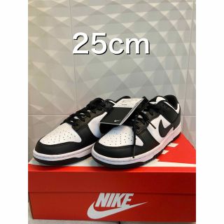 ナイキ(NIKE)のNIKE WMNS DUNK LOW WHITE  BLACK  W25.0 (スニーカー)