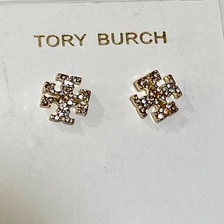 生産完了商品 新品 TORY BURCH トリーバーチ ロゴ ピアス ホワイト