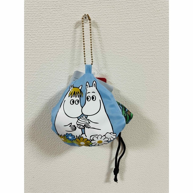 MOOMIN(ムーミン)のムーミン　折りたたみ　エコバッグ　水色 レディースのバッグ(エコバッグ)の商品写真