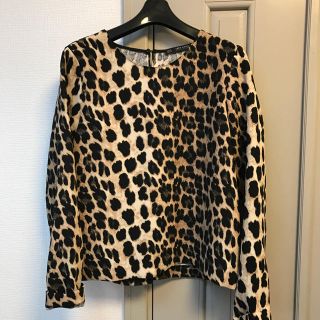 ザラ(ZARA)のほぼ新品♡今季購入ヒョウ柄デザイントップス(カットソー(長袖/七分))