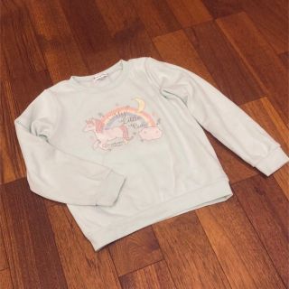 シマムラ(しまむら)の【しまむら】 キッズ　トレーナー ユニコーン柄 裏起毛 130サイズ(Tシャツ/カットソー)