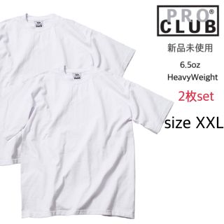 プロクラブ(PRO CLUB)の【プロクラブ】新品 無地 厚手 ヘヴィーウェイト 半袖Tシャツ 白 2枚 XXL(Tシャツ/カットソー(半袖/袖なし))