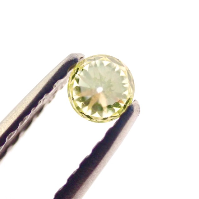 希少】0.109ct グリーン イエロー ダイヤモンド ルース 裸石 天然