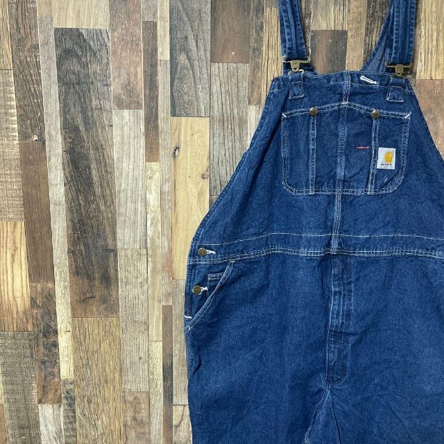 カーハート オーバーオール デニム メンズ ブルー 3XL パンツ 古着 90s
