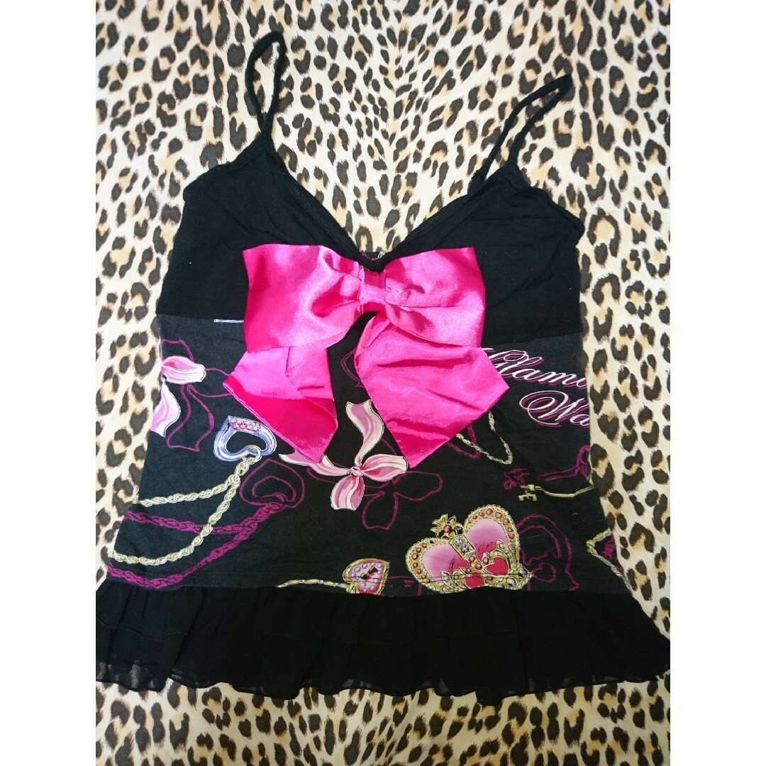 MA✽RS♡マーズ♡MA*RS♡店舗限定♡アクセサリー柄♡リボン付きキャミ♡-