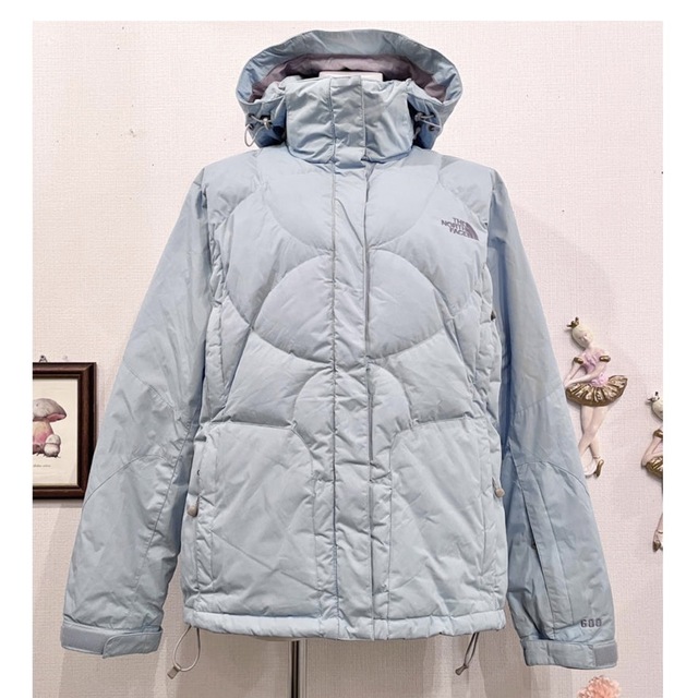 The North Face Pale Blue Hooded Down