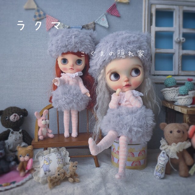 ♡専用♡　ブライス アウトフィット 🧸アニマルコーデ4点セット🧸 ハンドメイドのぬいぐるみ/人形(その他)の商品写真