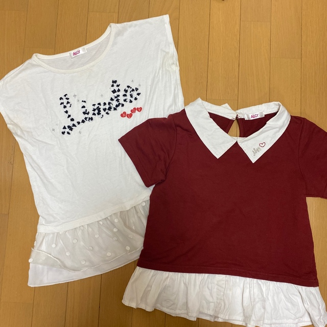 ALGY(アルジー)のALGY 夏物　13点セット　アルジー  まとめ売り キッズ/ベビー/マタニティのキッズ服女の子用(90cm~)(Tシャツ/カットソー)の商品写真