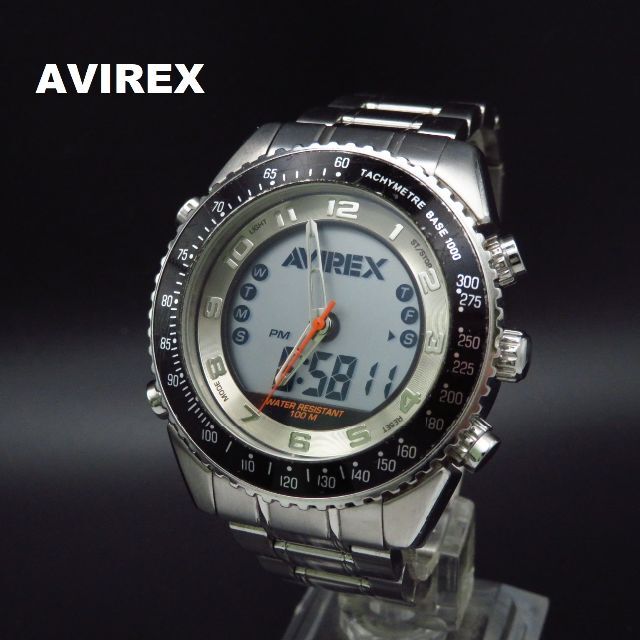 AVIREX アビレックス デジアナ腕時計
