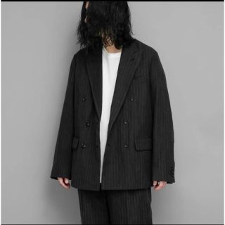 コモリ(COMOLI)のA.PRESSE Double Breasted Jacket CHARCOAL(テーラードジャケット)