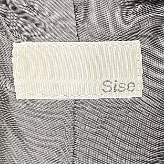 Sise(シセ)の【希少】sise シセ★ライダースジャケット★ジップ★背中開き★ブラック メンズのジャケット/アウター(ライダースジャケット)の商品写真