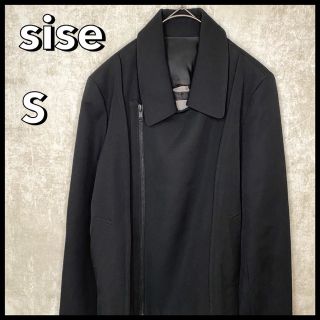 シセ(Sise)の【希少】sise シセ★ライダースジャケット★ジップ★背中開き★ブラック(ライダースジャケット)