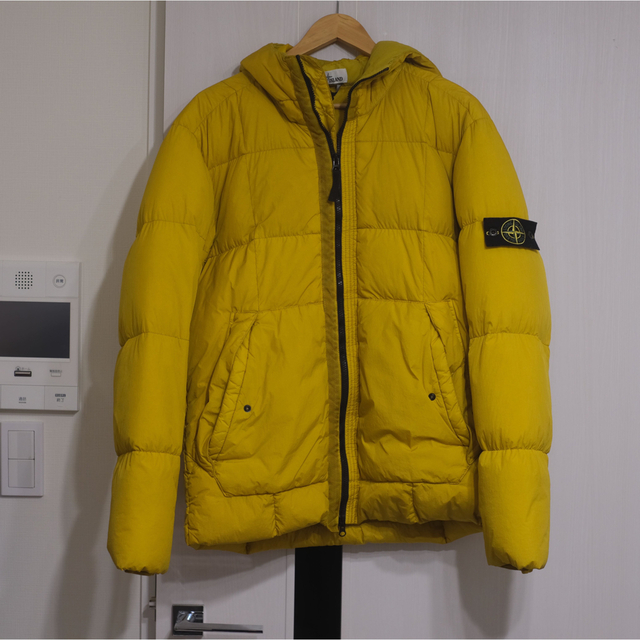 Stone Island down ダウン　イエロー XL