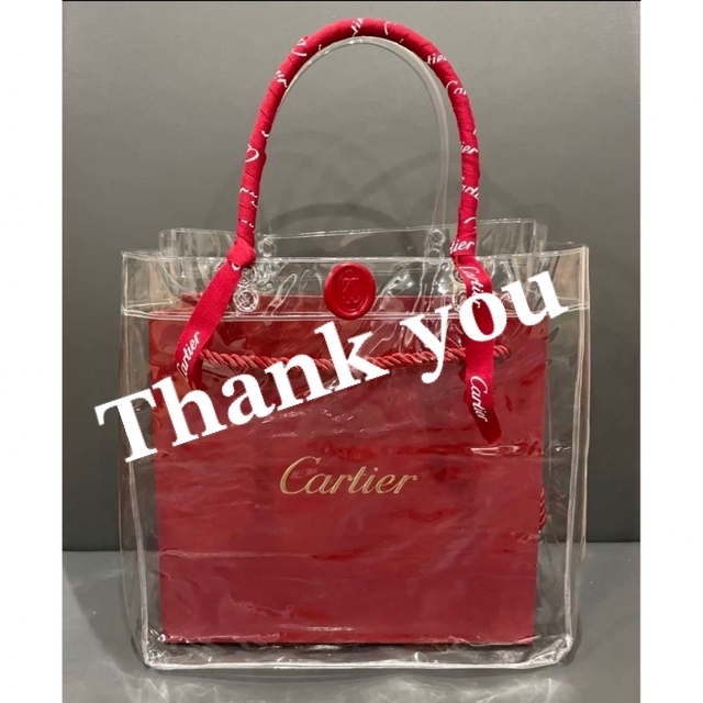 Cartier(カルティエ)の【Cartier】カルティエ ビニールバッグ ショッパー レディースのバッグ(ショップ袋)の商品写真