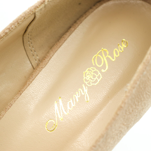 マリーローズ パンプス ストーム ハイヒール リボンクリップ付 厚底 シューズ 靴 レディース 24cmサイズ ベージュ mary rose レディースの靴/シューズ(ハイヒール/パンプス)の商品写真