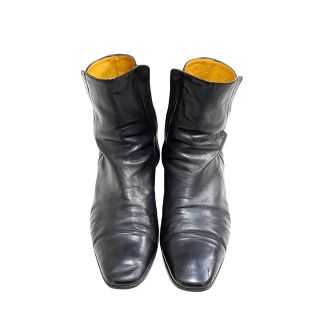 Hermes - HERMES サックアデペッシュ サイドジップ ブーツ ブラック 41