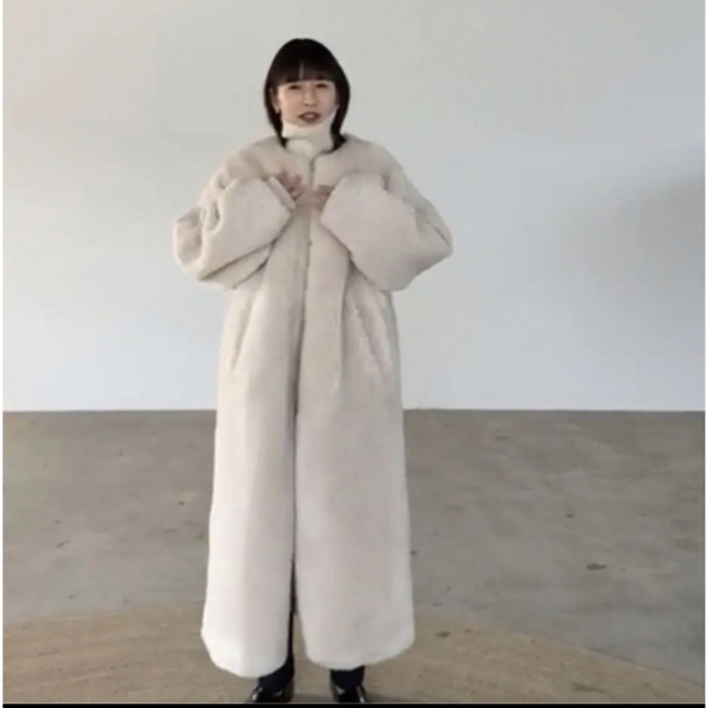 CLANE - CLANE MIX FUR COCOON COATの通販 by mm63's shop|クラネなら
