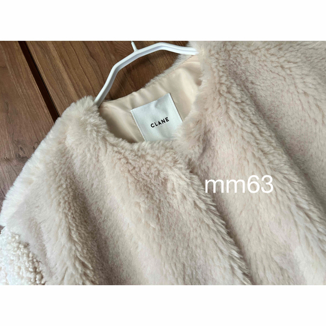 CLANE - CLANE MIX FUR COCOON COATの通販 by mm63's shop|クラネなら
