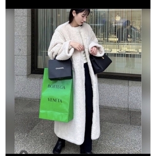 クラネ(CLANE)のCLANE MIX FUR COCOON COAT(ロングコート)