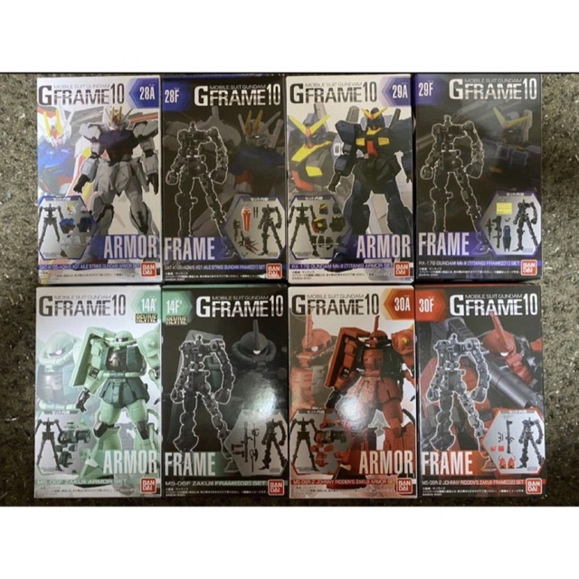 GFRAME  10 機動戦士ガンダム 全8種類フルコンプセット　新品